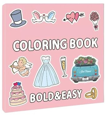 Malvorlagen für Kinder, Hochzeit, 40 Blatt, Hochzeitsmotiv, Tischaktivitäten für Kinder, Valentinstag, Must-Have