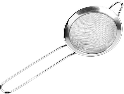 Ciieeo Passoire à Mailles Fines et Écumer la Graisse en Acier Inoxydable Poignée Confortable et Anti-rouille pour Filtrer Aliments Écumeur la Cuisine