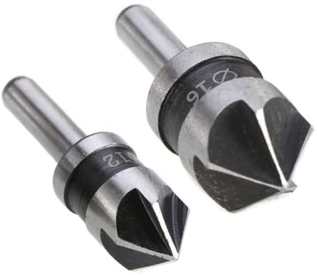 Juego de 2 brocas avellanadas para metal, 2025 mejoradas HSS para avellanador, 1/2 pulgada, 5/8 pulgadas, 82 grados, brocas avellanadas, accesorios para herramientas eléctricas