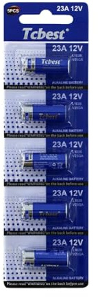 Sivitec Blue 23A 12V Alkaline Battery MN21 LRV28 V23GA, 5-Pack
