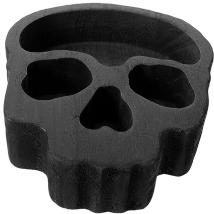 Hoement Plato De De Madera Para y Aperitivos Tazón Decorativo De Halloween Para Frutas y Snacks y Celebraciones