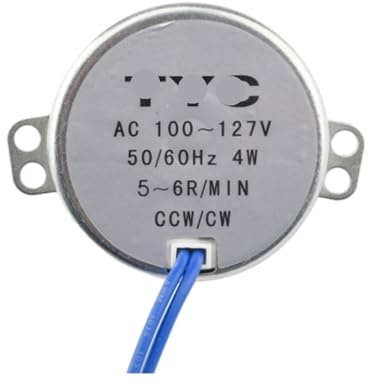 UTSKWD Compatible avec le moteur synchrone TYC-50 AC 110 V 4 W Micro moteur à aimant permanent Appareils électroménagers Moteur pas à pas rotatif non directionnel(2.5-3 RPM)