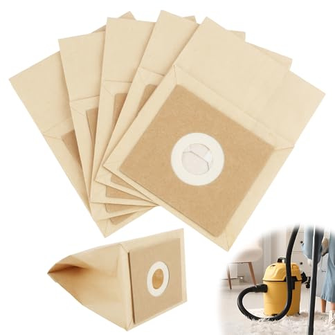 5 PCS Vacuum Cleaner Bags Compatible with Bush VCB35B15C1J7W70, Strong Paper Cleaner Dust Bags Compatible with Vytronix RBC02 BC-402 501 Argos VC-401 402, Strong Paper Hoover Bags for Allergies Home