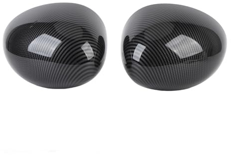 Eujgoov Coperchio a Specchio Laterale Elegante per F54 F55 F56, OEM 51167401229 e 51167401230, Adatto a Mini Clubman 2016-2019, con Look Sportivo, Scatto di Sostituzione per