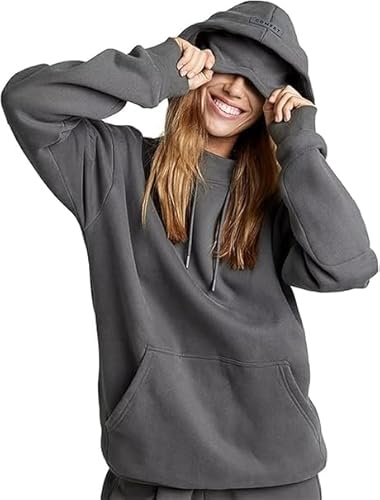 Sweat à capuche avec masque pour les yeux intégré, mode avion Comfrot, sweat à capuche de voyage, poches cachées, couverture portable H-oodie pour adultes, hommes et femmes, gris, S