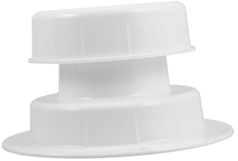 VANZACK Vent Cover Kit and Screws for Camper Motorhome and Trailer Ventilation Plastic Roof Vent Cap Kit Roof Plumbing Air Cap Rv Plumbing Cover for Smell Camper for Outdoor Use