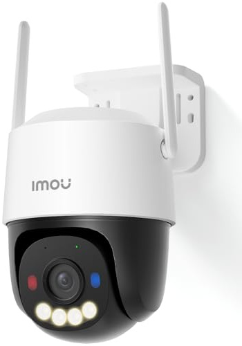 Imou 4K 8MP PoE Überwachungskamera Aussen, KI-Personen/Fahrzeugerkennung, Farb-Nachtsicht, 360° PTZ WLAN Überwachungskamera Außen, Smart Tracking, 2-Wege-Audio, Sirene, IP66 Privatmodus 512GB Lagerung