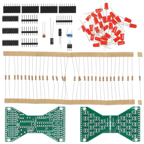 GARIOUANS Elektronisches Löten DIY Bausatz Stunden Set mit Einstellbarem Fluss Leichtes Löt Übungsset für Technikunterricht und Elektronik Projekt Tragbar und Handlich für Erfahrene