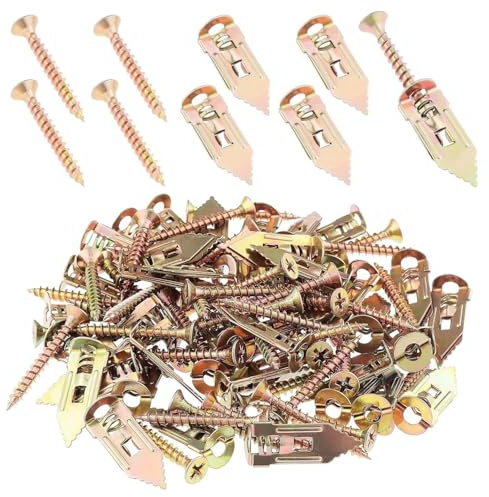 Lot de 120 ancrages pour plaques de plâtre, chevilles pour murs en maçonnerie à caisse vide, vis de fixation pour plaques de plâtre, chevilles et vis d'expansion pour plaques de plâtre pour étagères