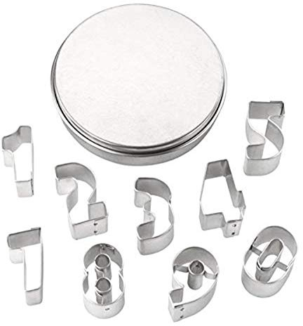 Tala Stainless Steel Number Cutters