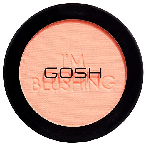 GOSH I’m Blushing Rouge Puder I Powder Blush für betonte Wangen I leichte, seidige Formel I mattierendes Puder für natürliche Make-up Looks I geeignet für alle Hauttypen I 100% Vegan I 001 Flirt