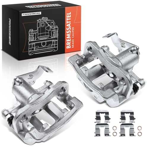 Frankberg 2x Bremssattel Bremszang Hinten Links Rechts mit Halter (Lochabstand Halterung 100mm) Kompatibel mit i10 BA IA i20 GB IB i20 Active GB IB Replace# 344791