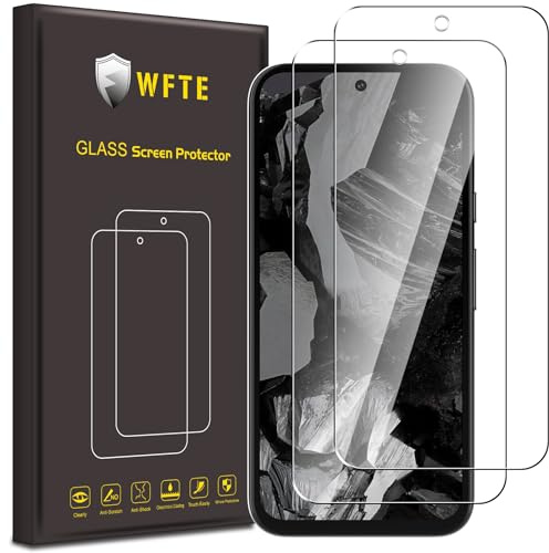 WFTE [2 Stück] Schutzfolie für Google Pixel 8a Panzerglas Glasfolie 9H Härte, Anti-Kratzen, Anti-Bläschen Displayschutzfolien Panzer Schutz Glas für Pixel 8a