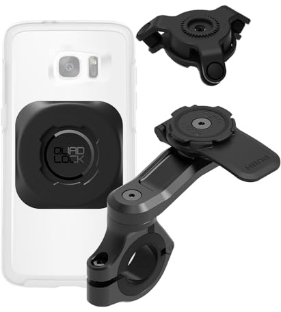 Quad Lock Motorcycle Handlebar Phone Mount PRO Kit with Vibration Dampener and MAG Universal Adaptor