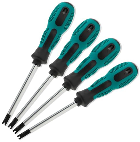 Cobee 4 Stück U-Typ-Schraubendreher m2 / M1.7 / M2.0 / M2.3 / M2.6 mit magnetischem U-förmigem Schraubendreher zum Befestigen und Lösen fester Sitze
