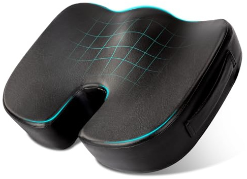 YOUFI Luxuriöses Sitzkissen, 10cm extra Dicker Memory-Schwamm zur Druckentlastung, Ischias, Entlastung der Steißbeinschmerzen und Rückenschmerzen, vielseitig einsetzbar für Auto, Gaming, Bürostuhl