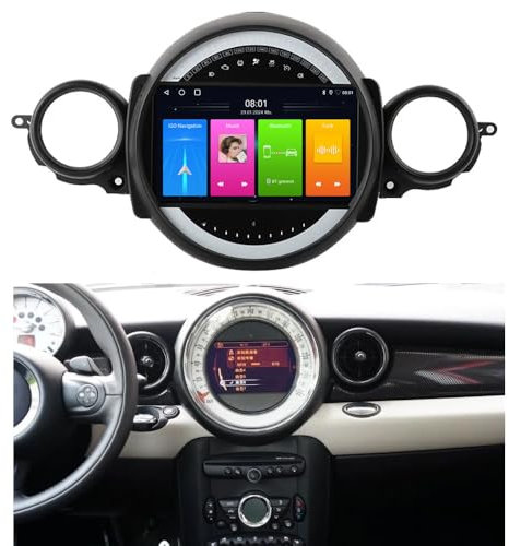 9 Zoll Navigationsgerät für Auto mit Europa UK 52 Karten,Lebenslang Kostenlosem Kartenupdate,CarPlay und Android Auto Display,GPS Navigation(Typ C)