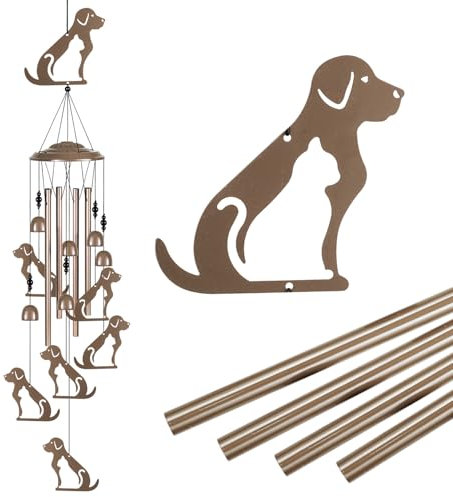 Windspiel für Hunde und Katzen, für Mutter, Gedenkgeschenke, Beileids-Windspiel, Gartenspiel, hängende Hunde-Windglocke (Innen/Zuhause/Hof/Zimmer/Gartendekoration)