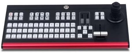 EDEDE Interruttore KVM, Video 1600 Panel Wireless Director Switcher Controllo PTZ for la Registrazione di trasmissioni in Streaming Live Switch KVM(TY-1500HD)