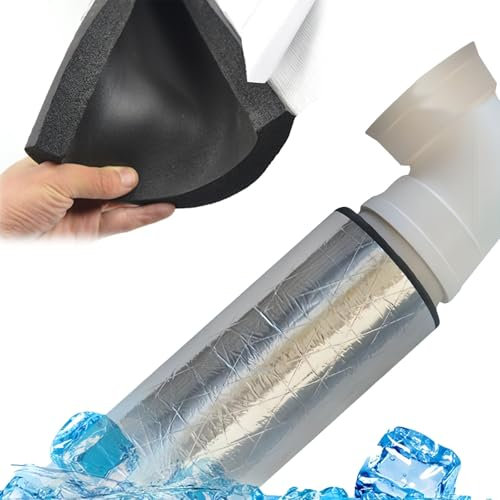 90cm Isolierung Heizungsrohre, Schaumstoff Rohrisolierung Frostschutz Isolierrohr für Den Außenbereich, Selbstklebendes Schaumschlauch für Klimaanlage Solar Wasserrohr Dicke 15mm(ID 22mm)