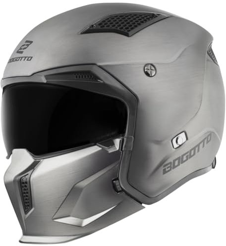 Bogotto Radic Scratch ECE 22.06 Helm, Titan matt, L