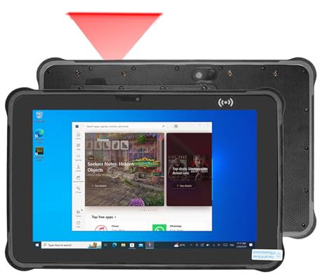 ST11-J Windows Rugged Tablet, 1000 NITS + scanner di codici a barre 2D + impronte digitali, tablet Win 11 Tough da 10,1, Intel N5100, 4 GB+64 GB, impermeabile IP65, 6000 mAh, 4G LTE/Wi-Fi 5/GPS/NFC