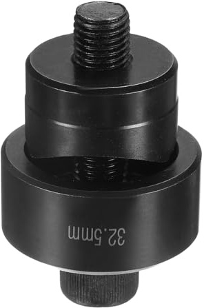 QUARKZMAN Emporte-Pièce Pour Tôle 32,5mm Acier à Roulement Coupe Précise Kit Manuel Pour Plaque Métallique Évier Acier Inoxydable Noir