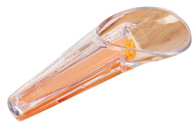Misurino per Miscela da Cucina 2 Pezzi in Plastica Abs Arancia | Scala Graduata e Clip di Chiusura, Uso Casa e Ristorante, Facile da Pulire e Semplice da Usare