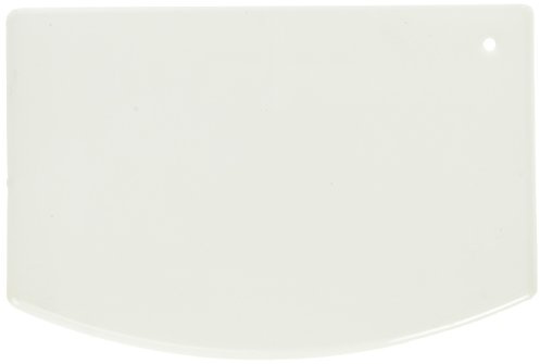 Winco Plastic Dough Scraper, Medium, White, 12-Piece
