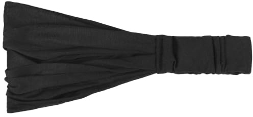 Hutshopping Hårband för kvinnor – sportig bandana huvudduk i en storlek (52–60 cm) – pannband vår sommar, svart, En Storlek