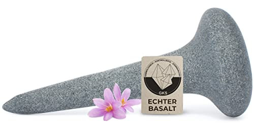 Hot Stone Nagelform-Stein aus zertifiziert echtem Basalt für viel Wärme, zur Ergänzung Ihres Hot Stone Massage Sets