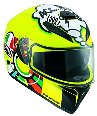 AGV K-3 SV Top Tartaruga Motorradhelm, Design Schildkröte T-XS Verde/Negro