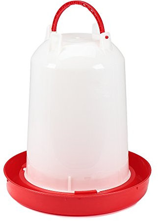 Melko Hühnertränke Futterautomaten Geflügeltränke15L Stülptränke für Hühner Futterstation für Geflügel, Enten und Gänse