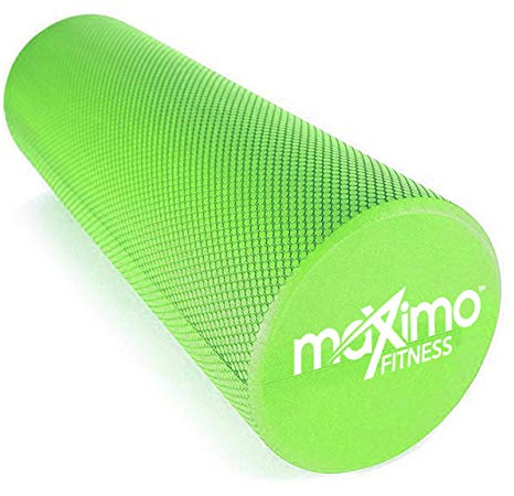 Maximo Fitness Foam Roller - High Density Exercise Roller for Trigger Point Self Massage, Muscle and Back Roller for Fitness, Physical Therapy, Yoga and Pilates, Gym Equipment (Green, 15cm x 45cm)