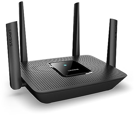 Linksys MR9000 Tri-Band Mesh WiFi 5 Router (AC3000) - Works with Velop Whole Home WiFi System - Wireless Gaming Router with 4 Gigabit Ethernet Ports, MU-MIMO, Parental Controls via Linksys App