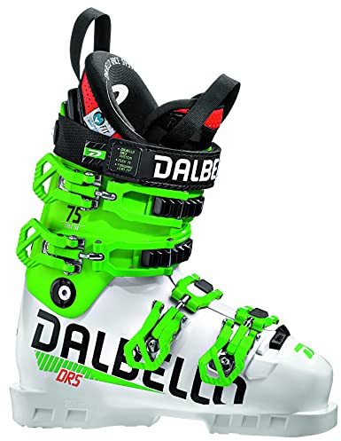 Dalbello DRS 75 Uni Botas de esquí, Unisex niños, White/Race Green, 27,5