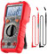 AoKoZo Multímetro digital,Polimetro Digital, Mide con Precisión Voltaje DC/AC, Corriente DC, Resistencia, Diodos, Transistores y Continuidad del Circuito,Funciones NCV,TRUE RMS,2000 Cuentas