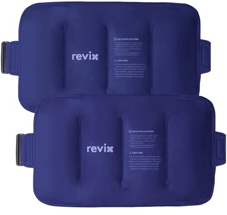 REVIX Bolsa de Hielo Reutilizable para el Alivio de la Espalda, Suave Forro de Felpa Gel Compresas Frías para la Parte Baja de la Espalda, Espinilla, Rodilla, Cadera, Brazo, Compresa Fría Flexible