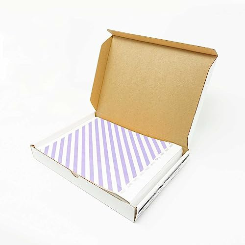 ID&C 1000-Pack Lilac and White Stripe Tyvek Wristbands – Durable, Waterproof, Tamper-Proof Bands for Crowd Control & Events