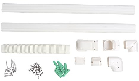 Juego de Líneas Decorativas de PVC para Aire Acondicionado, Kit de Cubierta, para Aire Acondicionado de Tubo de Bomba de Calor de CA Central Mini Split