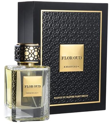 Khadlaj Maison Flor Oud Eau De Parfum Spray for Men, 3.4 Ounce