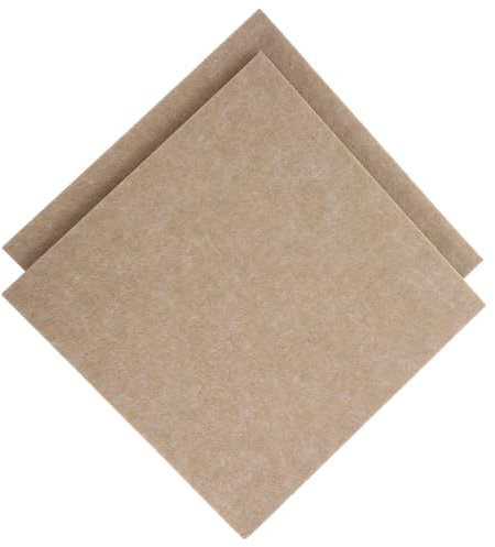 HONMEET 2 Stück Quadratische Filzbrettfliesen Selbstklebende Filzwandfliesen 30cm x 30cm Dekorative Pinnwand Für Zuhause Und Büro Langlebig Und Installieren Tiefes Taupe
