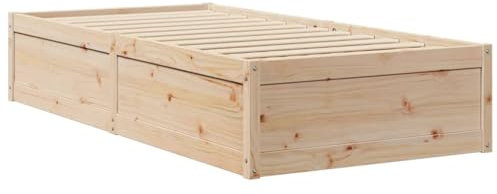 vidaXL Dagbädd 75x190 cm massivt furu, sovrumsmöbel, sängram, säng, sovrumsmöbler, sängramar, sängar, träsäng, träsängar