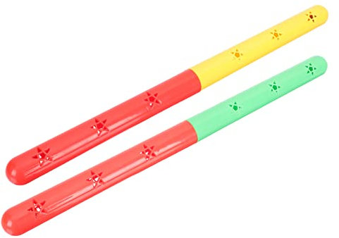 Gogogmee 2stücke Zweifarbige Fitnessstäbe Aus Hochwertigem Abs Und Stabilem Verschleißfest Und Langlebig Für Rennstrecken Und Feldstaffelrennen Mit Glatter Oberfläche Für