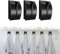 HJIAMA 3 Piezas Colgador Trapos Cocina, Towel Holder Anticolisión Colgador Toalla Baño, Multifuncional Toalleros de Baño sin Taladro, para Baño, Balcón, Puerta