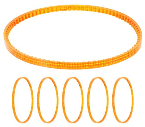 Zerodeko 6pcs Replacement Belts for Electric Commercial Cotton Floss Candy Machine Cotton Candy Machine Plastic Spare Parts (Orange)