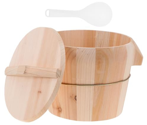 Amosfun Seau à Vapeur Créatif Bois Cuiseur Vapeur Pour Cuisine Ustensile De Cuisine Pratique