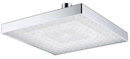 Alcachofa de ducha LED de lluvia con cambios de color de la temperatura del agua, cabezal de ducha LED montado en la pared o el techo, cabezal de ducha LED para el
