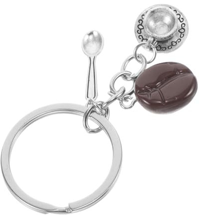 ANDRESLAD Coffee Bean Keychain Cup Holder Stylish and Keyring Accessory for Home Office School