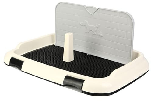 Pesoncarl Hundeköpfchenschale, 18.11x14.76 Großer Innenhund Töpfchen, Trainingshundkasten, tragbares Hundetöpfchen, Plastik Toilette für Welpen und Katzen